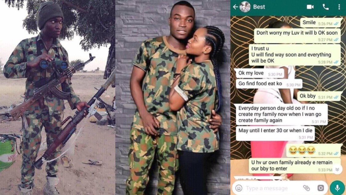 Heartbreaking Final Chats Between A Nigerian Soldier And His Wife ...